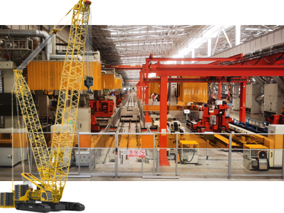 超大型履帶吊履帶梁智能拼點、焊接生產(chǎn)線